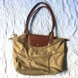 Longchamp Le Pliage Tote Bag Small Beige Shopping